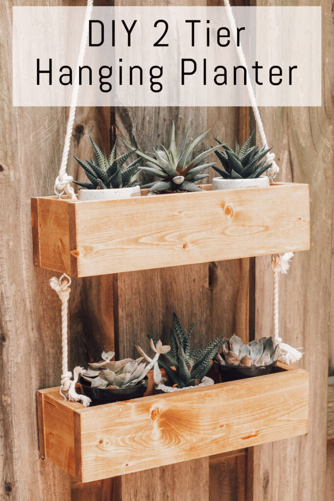 DIY 2 Tier Hanging Planter