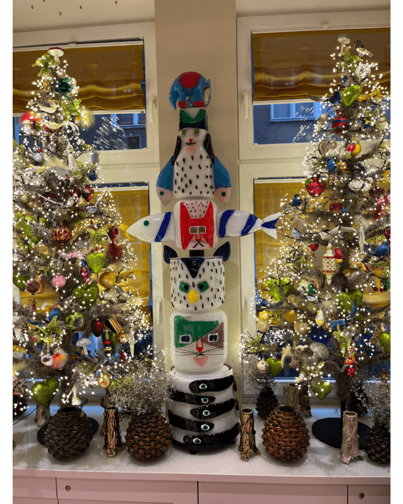 Christmas Decorations fish and cats