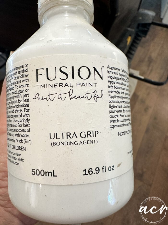 bottle of ultra grip