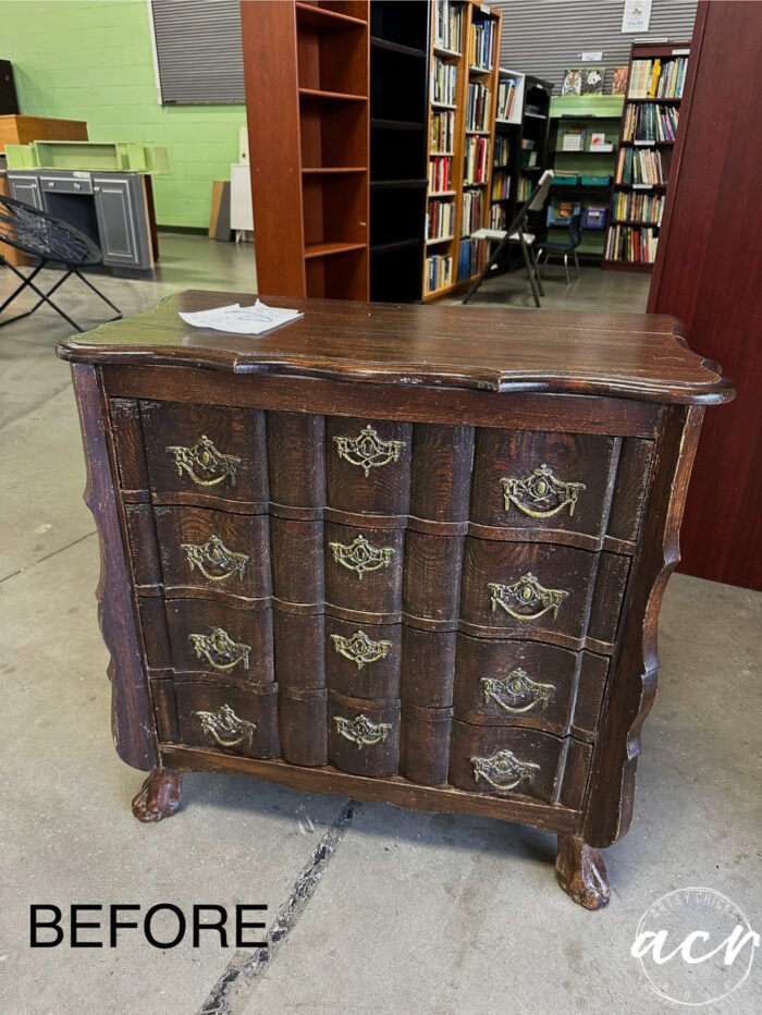 small dresser found at restore
