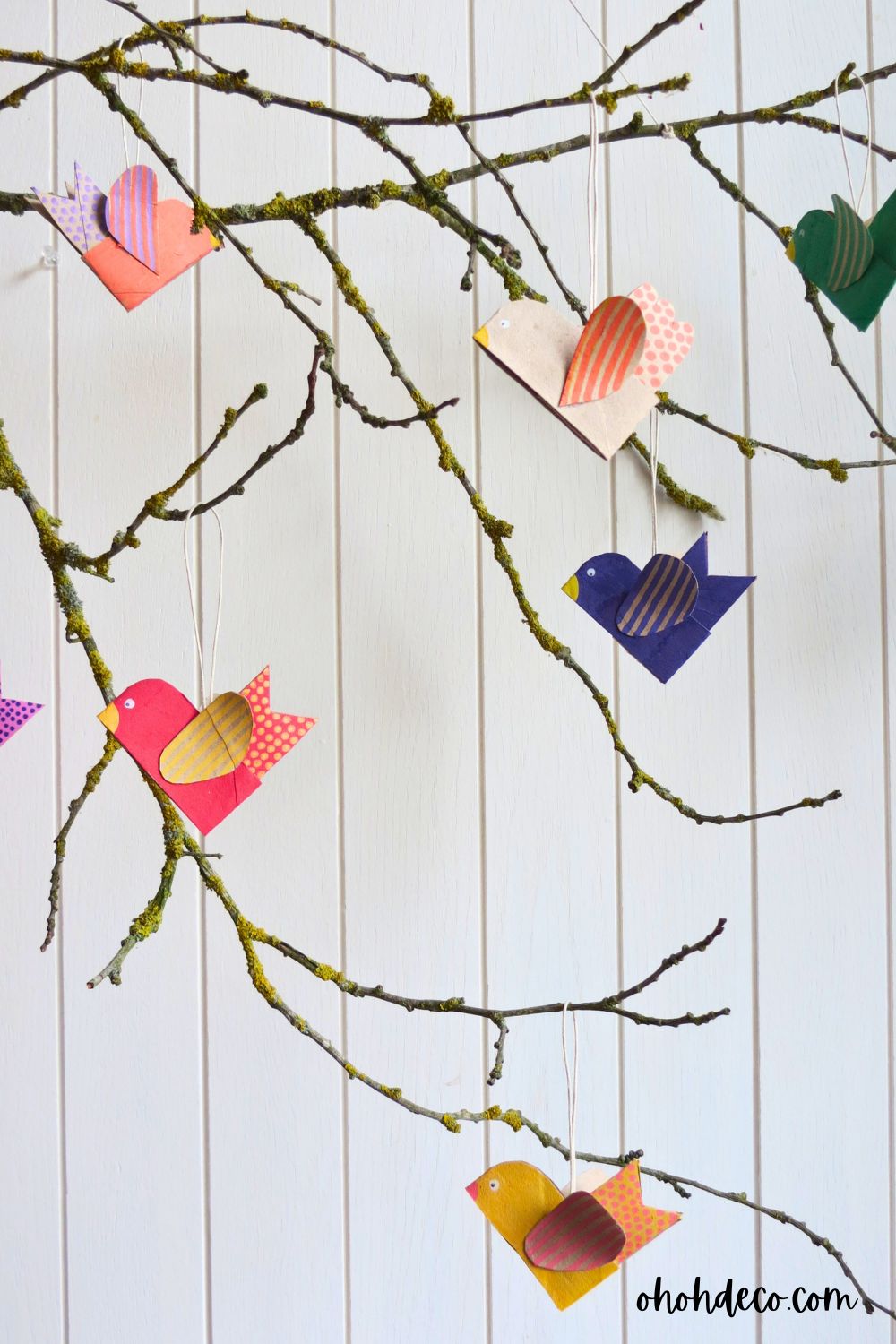 diy bird ornaments