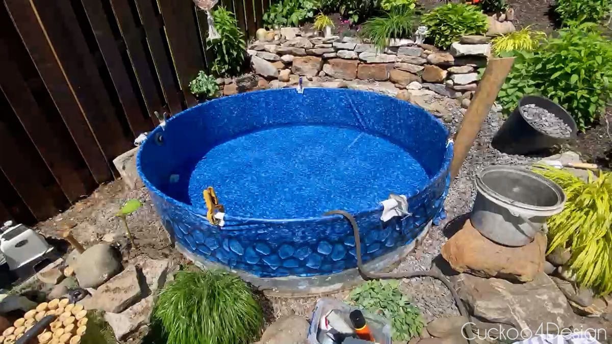 filling up the stock tank pool